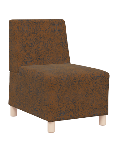 Unità di Divano Modulare Senza Braccioli 2 pcs Marrone