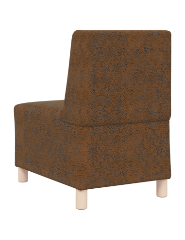 Unità di Divano Modulare Senza Braccioli 2 pcs Marrone