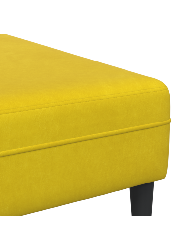 Divano con cuscino 3 pcs Giallo Velluto