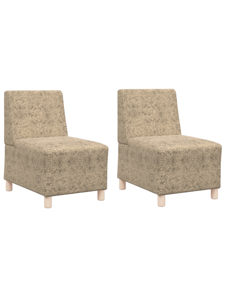 Poltrona Sofa con cuscino 2 pcs Grigio chiaro 55 cm