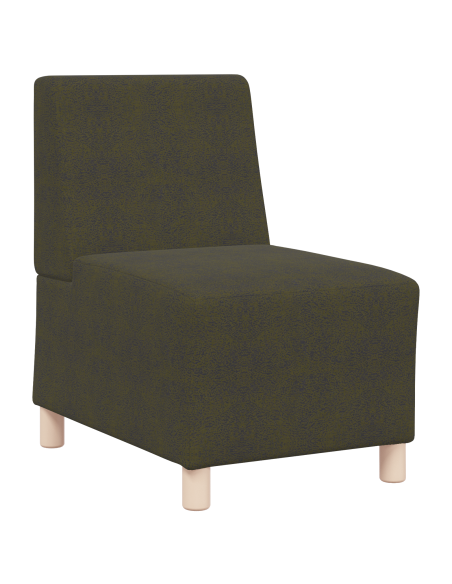 Poltrona Sofa 2 pcs Verde 55 cm Pelle scamosciata sintetica