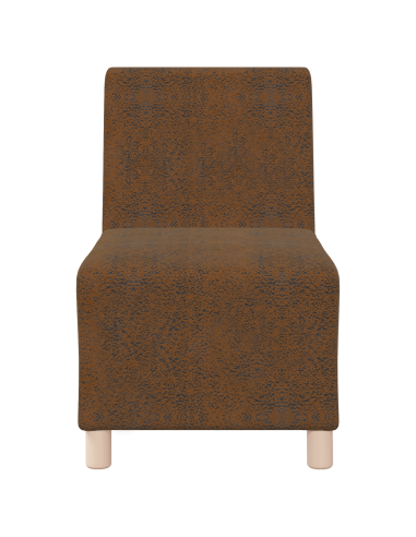 Unità di Divano Modulare Senza Braccioli 3 pcs Marrone