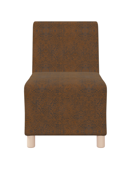 Unità di Divano Modulare Senza Braccioli 3 pcs Marrone