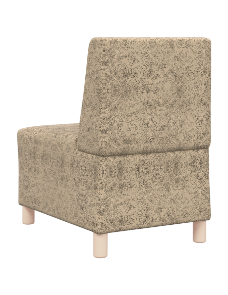 Poltrona Sofa con cuscino 3 pcs Grigio chiaro 55 cm