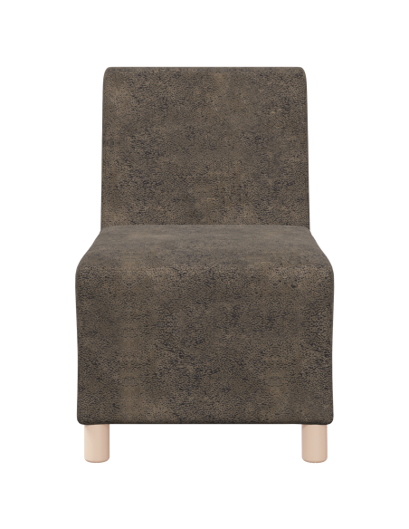 Unità di Divano Modulare Senza Braccioli 2 pcs Grigio scuro