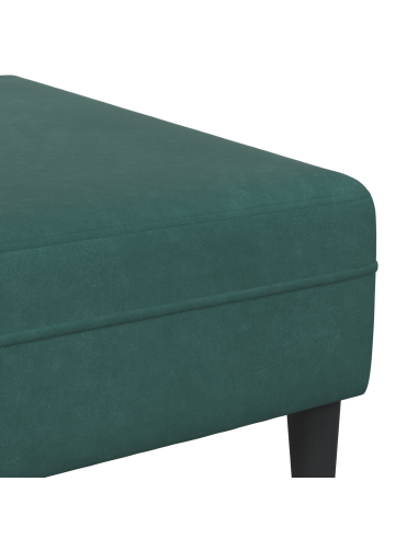 Divano con cuscino 3 pcs Verde Scuro Velluto