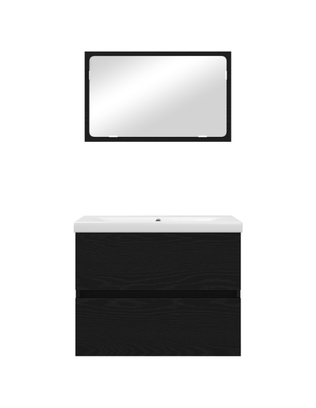 Set di mobili per il bagno 3 pcs rovere artigianale