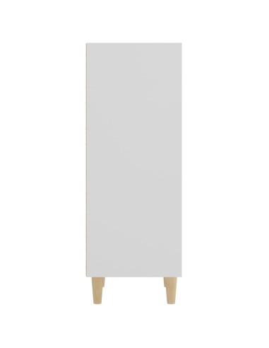 Credenza Bianca 34,5x32,5x90 cm in Legno Multistrato