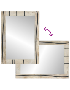 Set di mobili per il bagno 2 pcs Bianco Legno multistrato