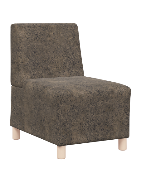 Unità di Divano Modulare Senza Braccioli 3 pcs Grigio scuro