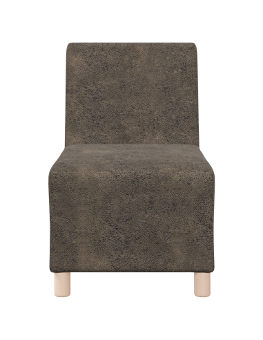 Unità di Divano Modulare Senza Braccioli 3 pcs Grigio scuro