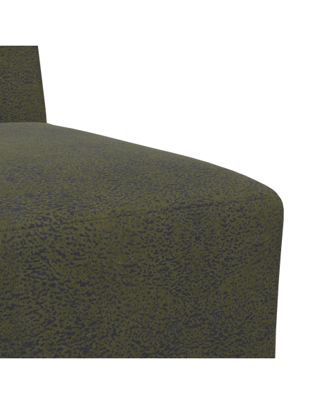 Poltrona Sofa 3 pcs Verde 55 cm Pelle scamosciata sintetica