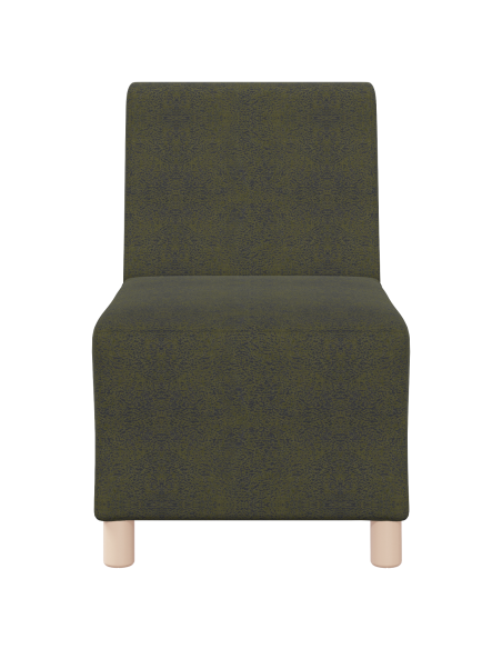 Poltrona Sofa 3 pcs Verde 55 cm Pelle scamosciata sintetica