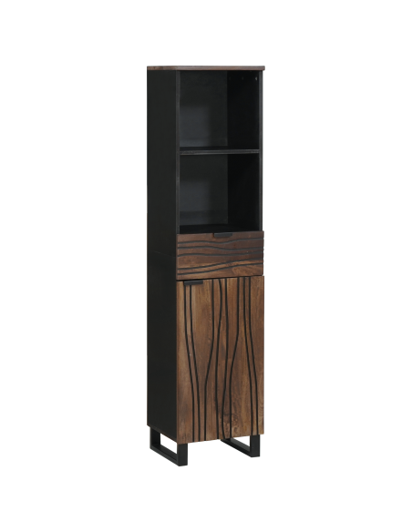 Set di mobili per il bagno 3 pcs Marrone Noce Legno multistrato