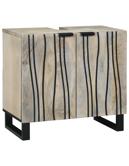 Set di mobili per il bagno 4 pcs Marrone Noce Legno multistrato