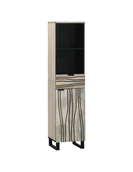 Set di mobili per il bagno 4 pcs Marrone Noce 38 x 33 x 160 cm