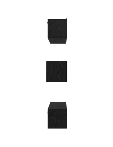 Set mobile TV 6 pcs Rovere Nero 60 x 30 x 30 cm