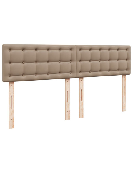 Giroletto a Molle con Materasso Cappuccino 180x200cm Similpelle
