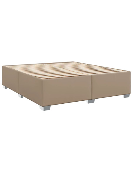 Giroletto a Molle con Materasso Cappuccino 180x200cm Similpelle