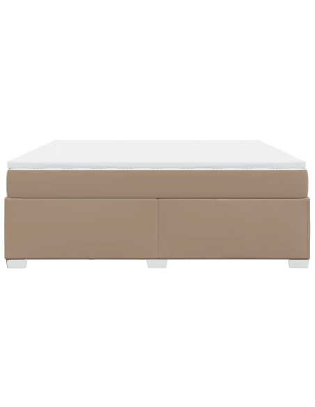 Giroletto a Molle con Materasso Cappuccino 180x200cm Similpelle