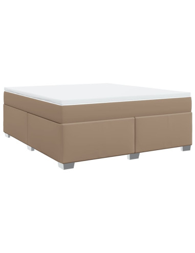 Giroletto a Molle con Materasso Cappuccino 180x200cm Similpelle