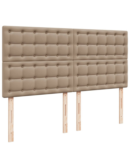 Giroletto a Molle con Materasso Cappuccino 180x200cm Similpelle