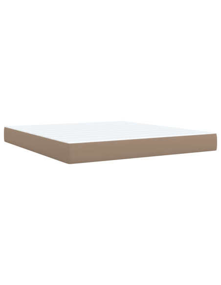 Giroletto a Molle con Materasso Cappuccino 180x200cm Similpelle