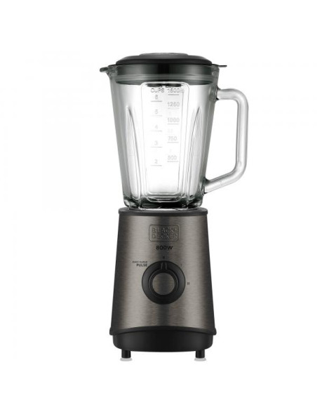 Black & Decker BXJB800E frullatore Frullatore da tavolo 800 W Nero, Trasparente