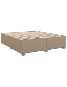 Giroletto a Molle con Materasso Cappuccino 180x200cm Similpelle 2