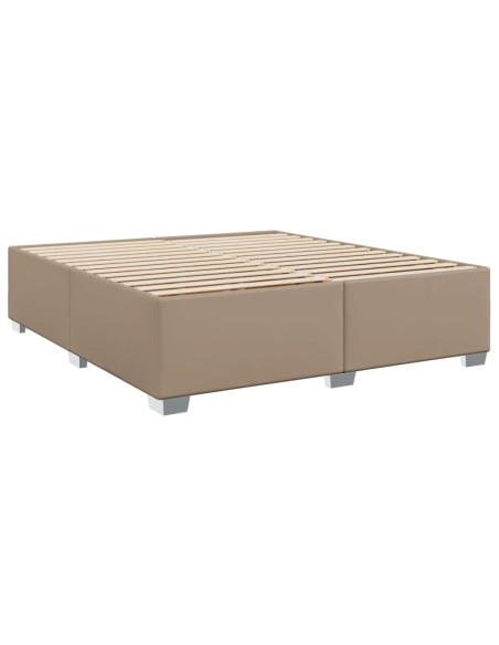 Giroletto a Molle con Materasso Cappuccino 180x200cm Similpelle