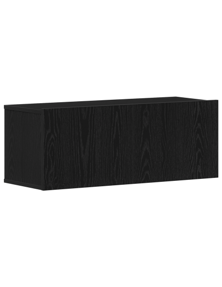 Set mobile TV 4 pcs Rovere Nero Legno multistrato