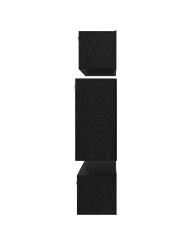 Set mobile TV 6 pcs Rovere Nero Legno multistrato