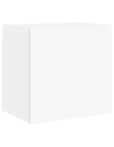 Mobili TV a Muro 5pz Bianchi in Legno Multistrato