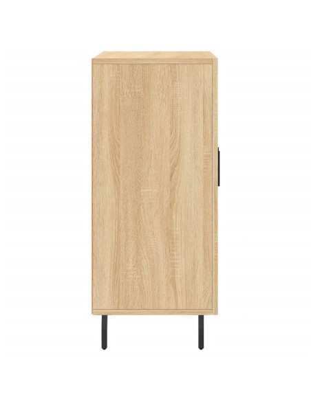 Credenza Rovere Sonoma 90x34x80 cm in Legno Multistrato