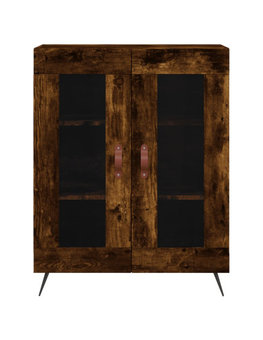 Credenza Rovere Fumo  69,5x34x180 cm in Legno Multistrato