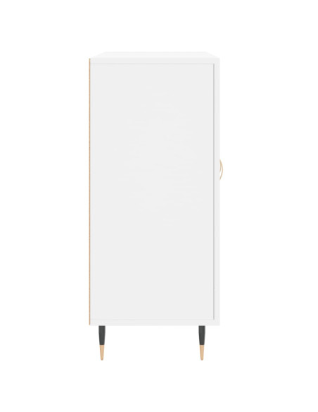 Credenza Bianca 90x34x80 cm in Legno Multistrato
