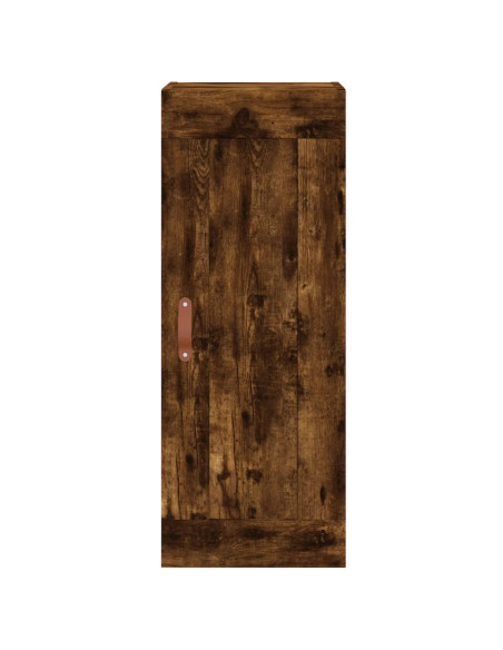 Mobile a Parete Rovere Fumo 34,5x34x90 cm in Legno Multistrato