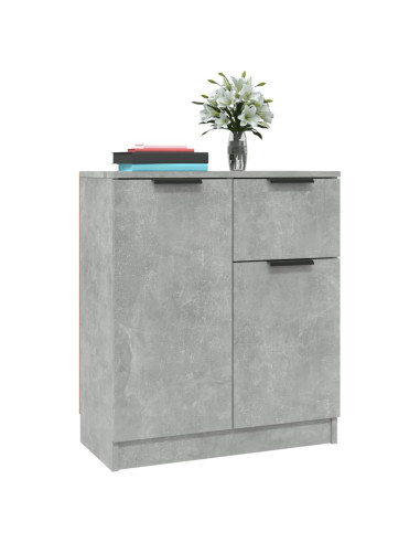 Credenza Grigio Cemento 60x30x70 cm in Legno Multistrato