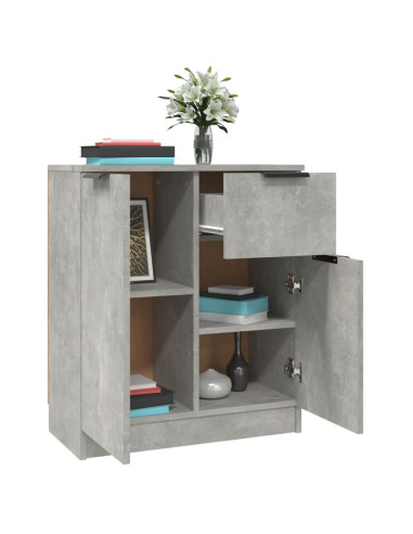 Credenza Grigio Cemento 60x30x70 cm in Legno Multistrato