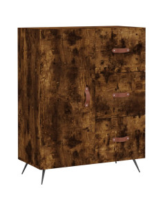 Credenza Rovere Fumo  69,5x34x180 cm in Legno Multistrato