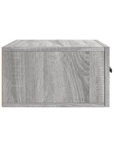 Comodino a Muro Grigio Sonoma 35x35x20 cm