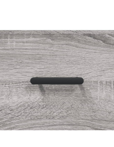 Comodino a Muro Grigio Sonoma 35x35x20 cm