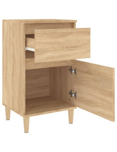 Comodino Rovere Sonoma 40x35x70 cm 2