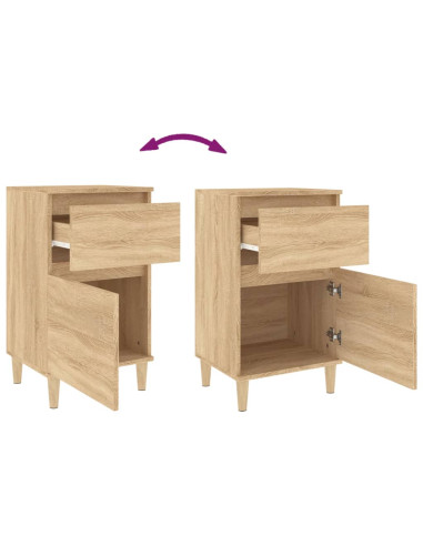 Comodino Rovere Sonoma 40x35x70 cm