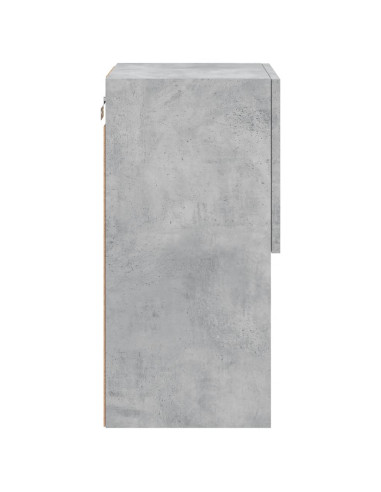 Mobili TV con Luci LED 2pz Grigio Cemento 30,5x30x60 cm