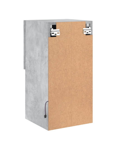 Mobili TV con Luci LED 2pz Grigio Cemento 30,5x30x60 cm