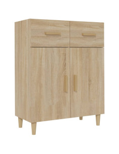Credenza Rovere Sonoma 69,5x34x89 cm in Legno Multistrato