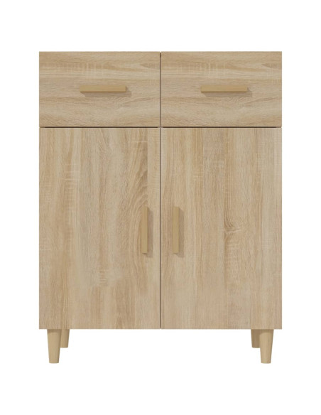 Credenza Rovere Sonoma 69,5x34x89 cm in Legno Multistrato
