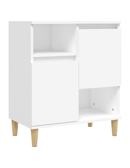 Credenze 3pz Bianche 60x35x70 cm in Legno Multistrato