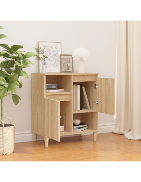 Credenza Rovere Sonoma 60x35x70 cm in Legno Multistrato